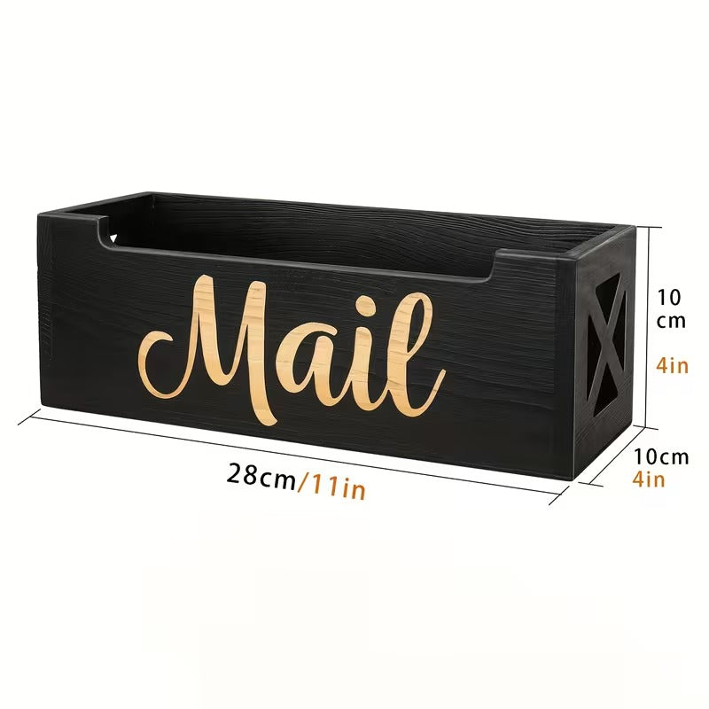 Premium Rustic Mail Organizer Box