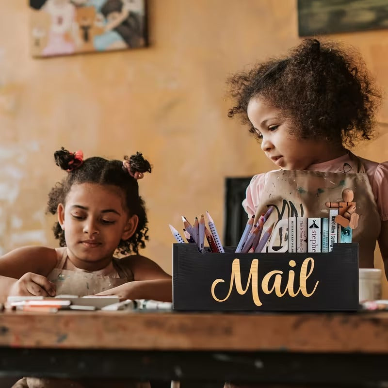 Premium Rustic Mail Organizer Box