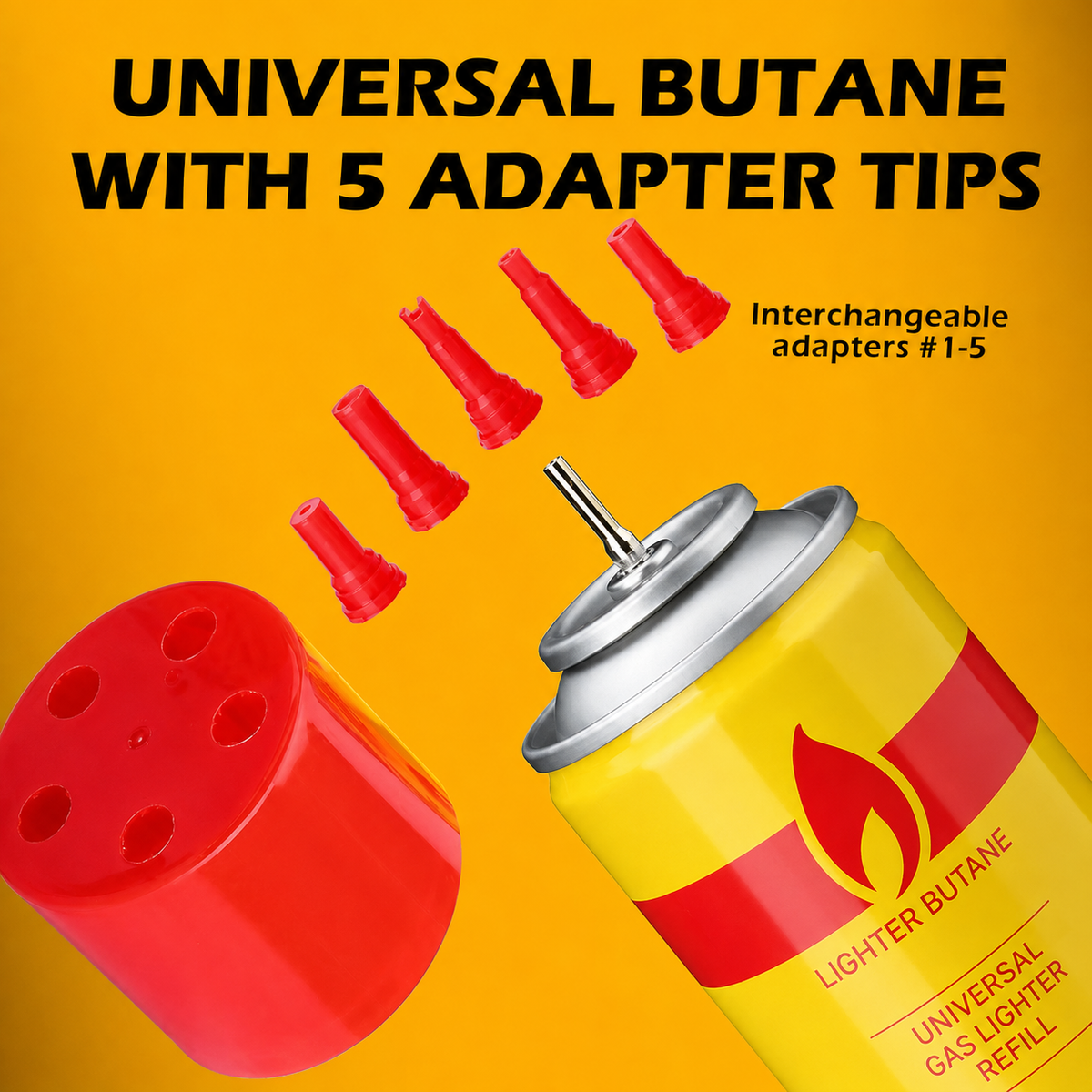 Premium Ultra-Refined Butane Fuel Refill Set