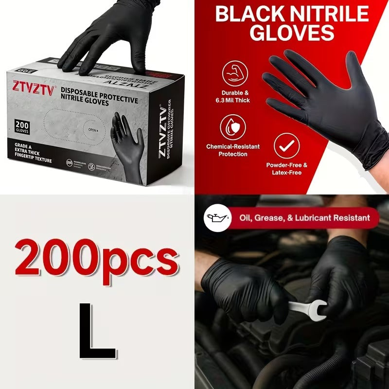 Pro-Grade 200-Count Nitrile Gloves