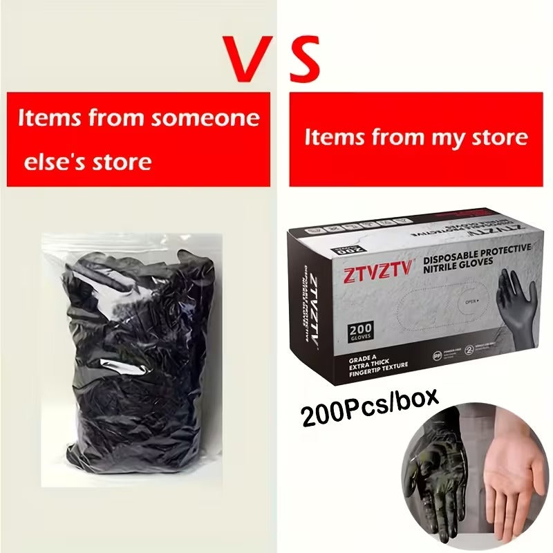 Pro-Grade 200-Count Nitrile Gloves