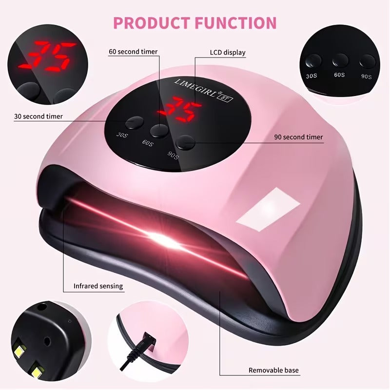 Pro-Grade 24-LED Gel Nail Lamp