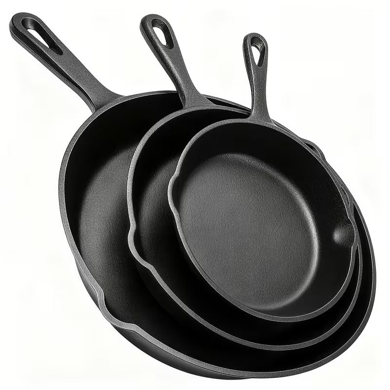 Pro-Grade Cast Iron Skillet Set