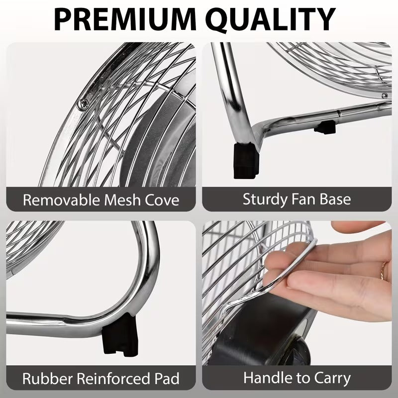 Pro-Grade High-Velocity Floor Fan