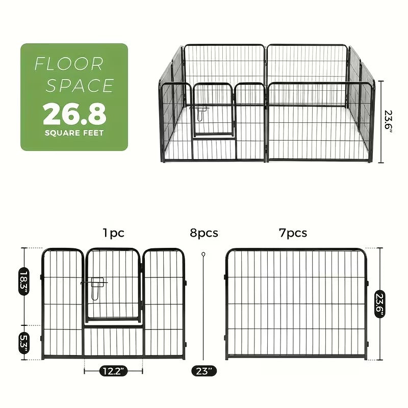 Pro-Grade Modular Dog Playpen