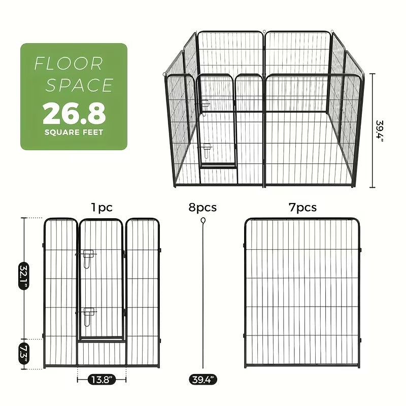 Pro-Grade Modular Dog Playpen