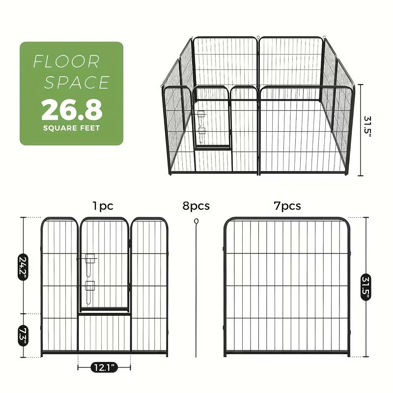 Pro-Grade Modular Dog Playpen