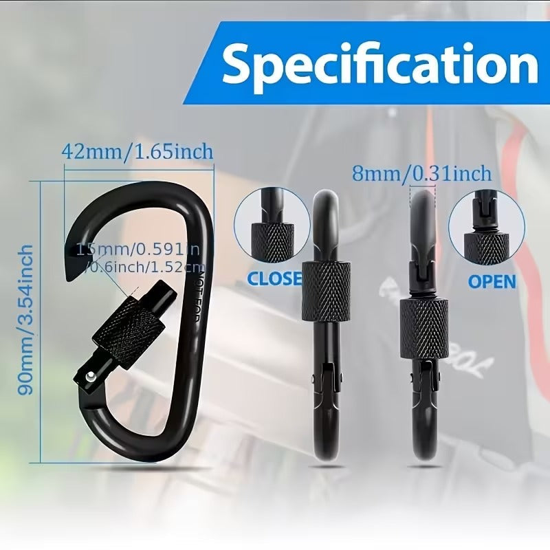 Pro-Grade Screw-Lock Utility Carabiners