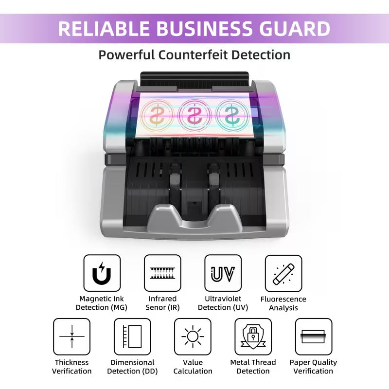 Pro Money Counter with Counterfeit Detection