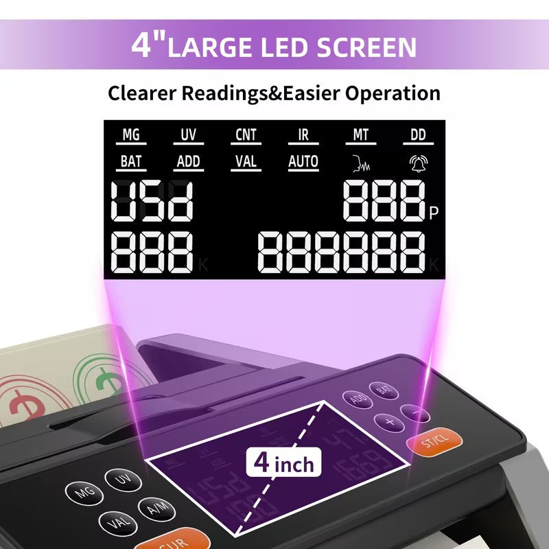 Pro Money Counter with Counterfeit Detection