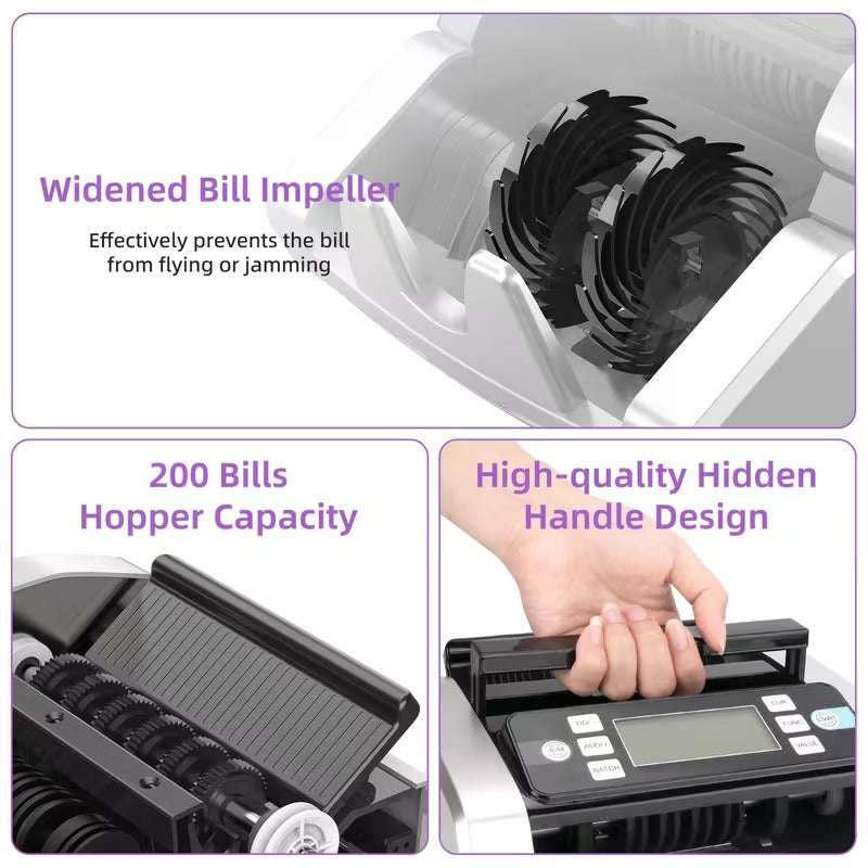 Pro Money Counter with Counterfeit Detection