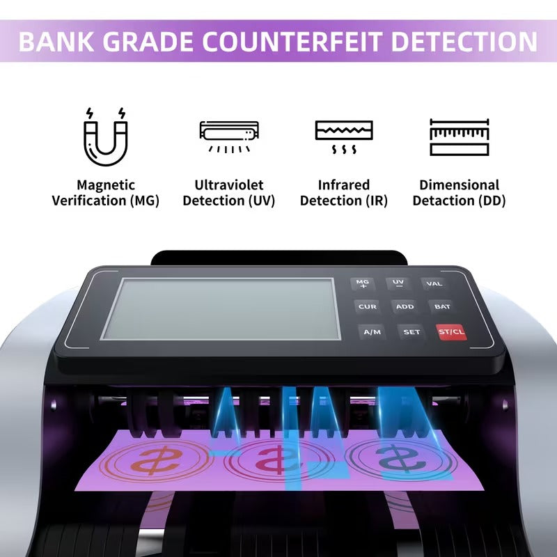 Pro Money Counter with Counterfeit Detection
