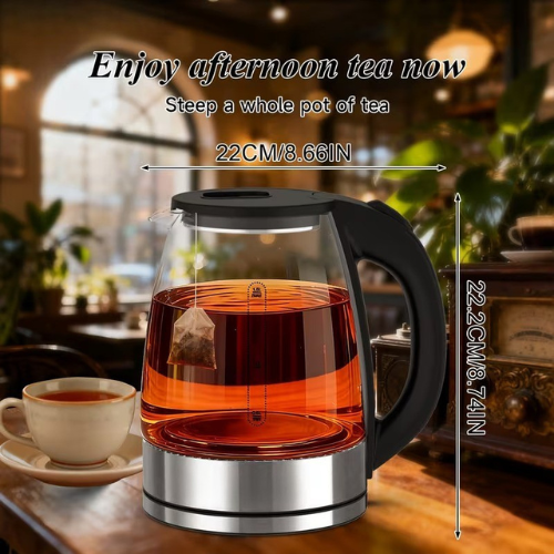 Rapid Boil Glass Electric Kettle