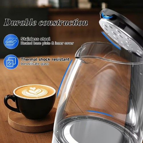 Rapid Boil Glass Electric Kettle