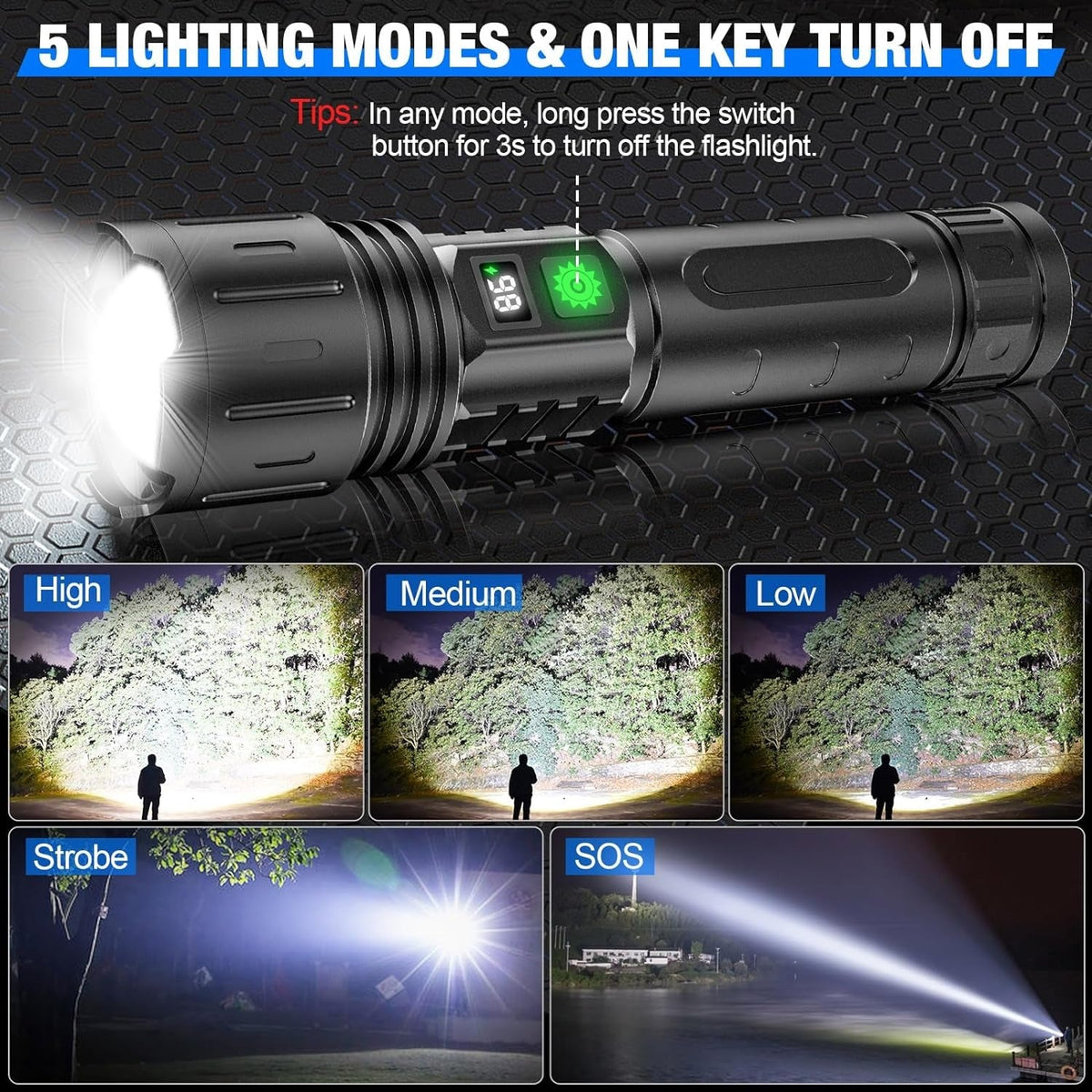Rechargeable Tactical Flashlight