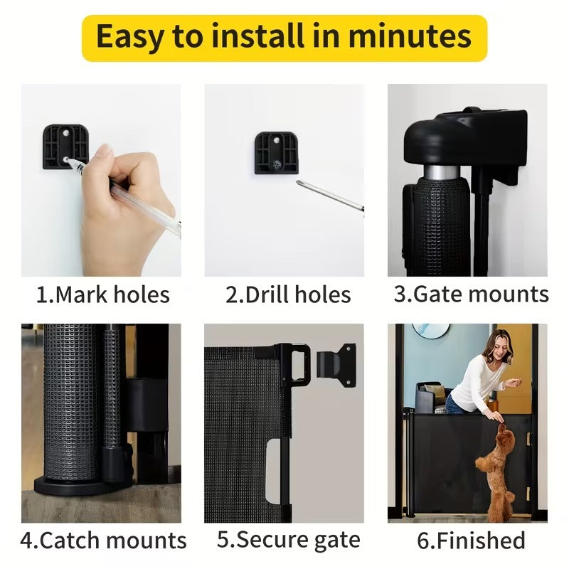 Retractable Mesh Baby Gate