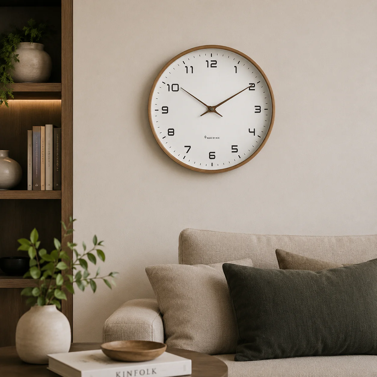 Scandinavian Silent Wall Clock