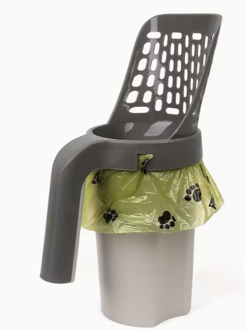Scoop-and-Dispose Litter Tool
