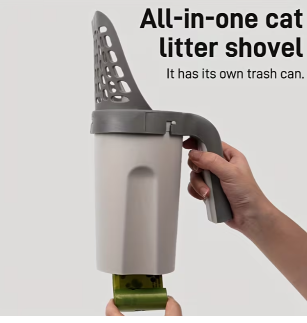 Scoop-and-Dispose Litter Tool