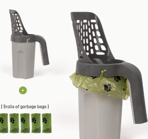 Scoop-and-Dispose Litter Tool