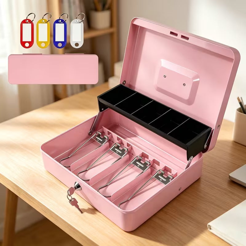 Secure Large Steel Cash Box