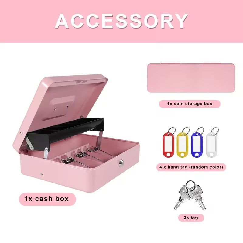 Secure Large Steel Cash Box