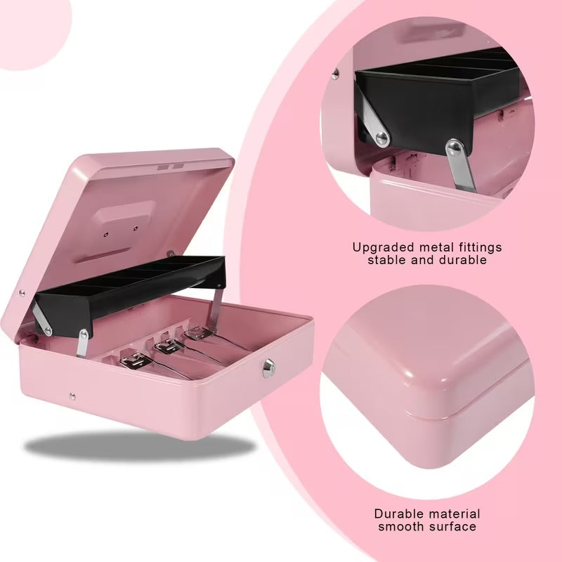 Secure Large Steel Cash Box