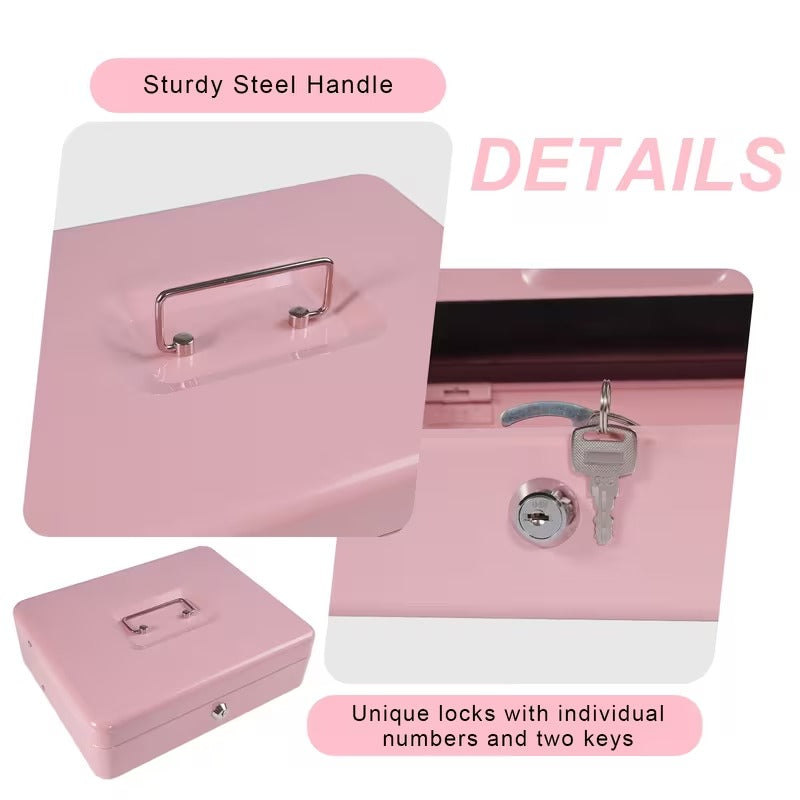 Secure Large Steel Cash Box