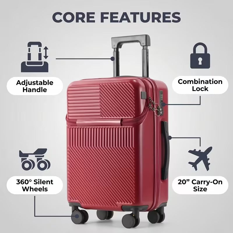 Smart Carry-On Suitcase
