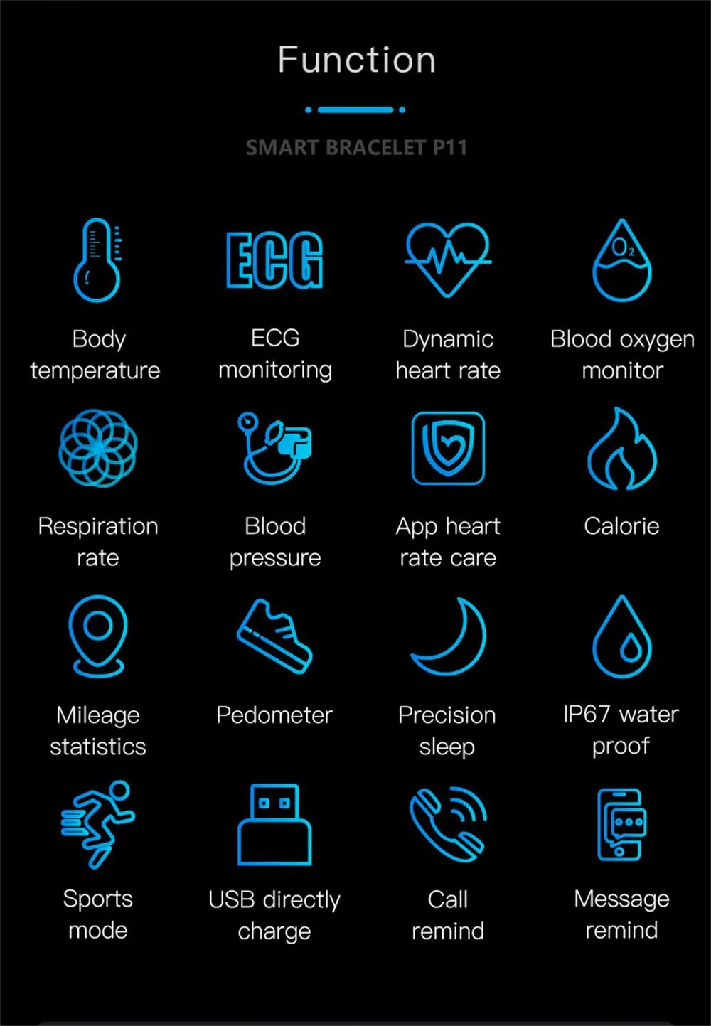 Smart Health Fitness Bracelet