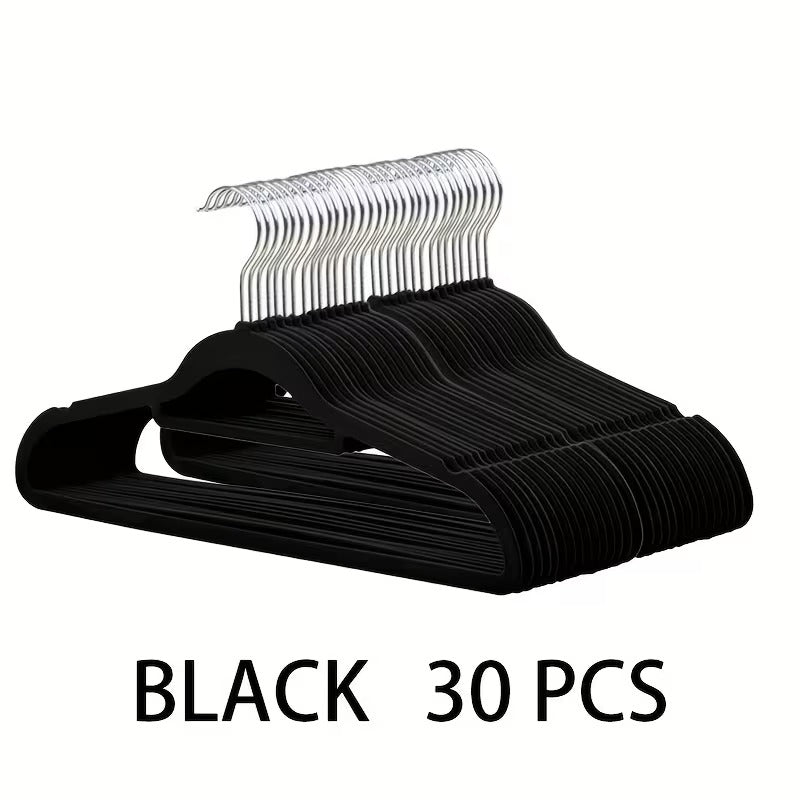 Space-Saving Velvet Hangers