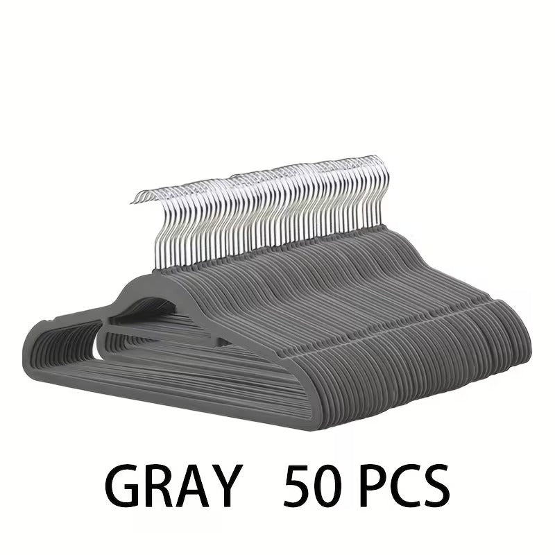 Space-Saving Velvet Hangers