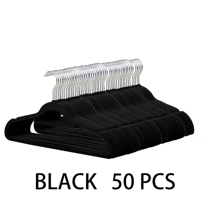Space-Saving Velvet Hangers