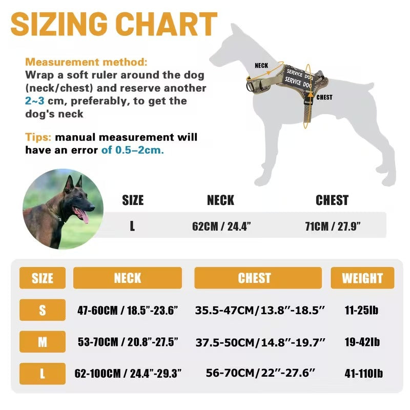 Tactical Control Dog Harness
