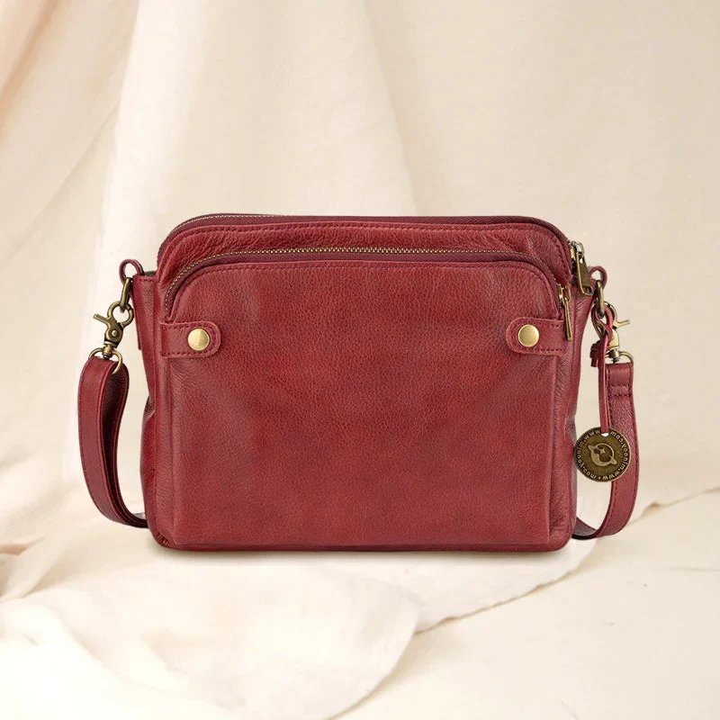 Three-Layer Crossbody Shoulder Bag