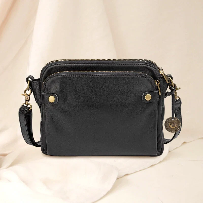 Three-Layer Crossbody Shoulder Bag