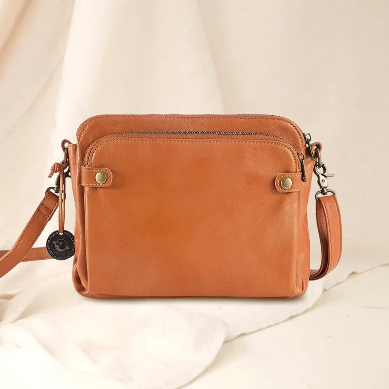 Three-Layer Crossbody Shoulder Bag