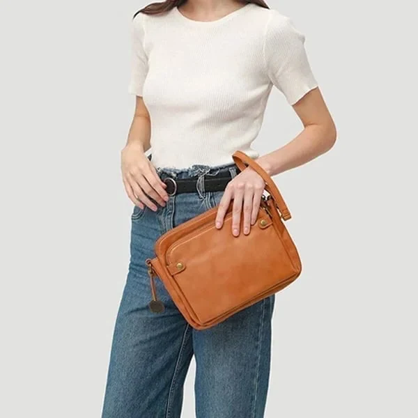 Three-Layer Crossbody Shoulder Bag