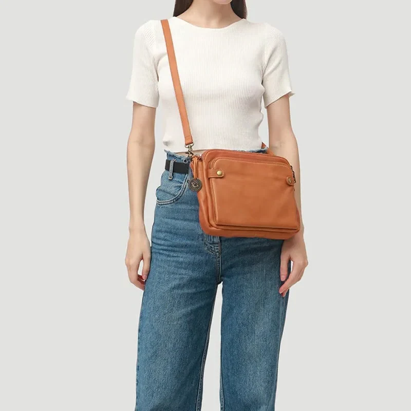 Three-Layer Crossbody Shoulder Bag