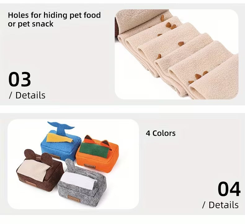 Tissue Box Enrichment Toy