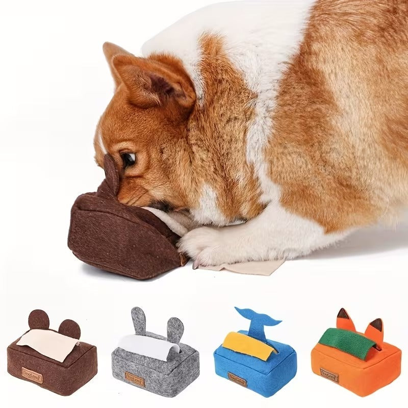 Tissue Box Enrichment Toy