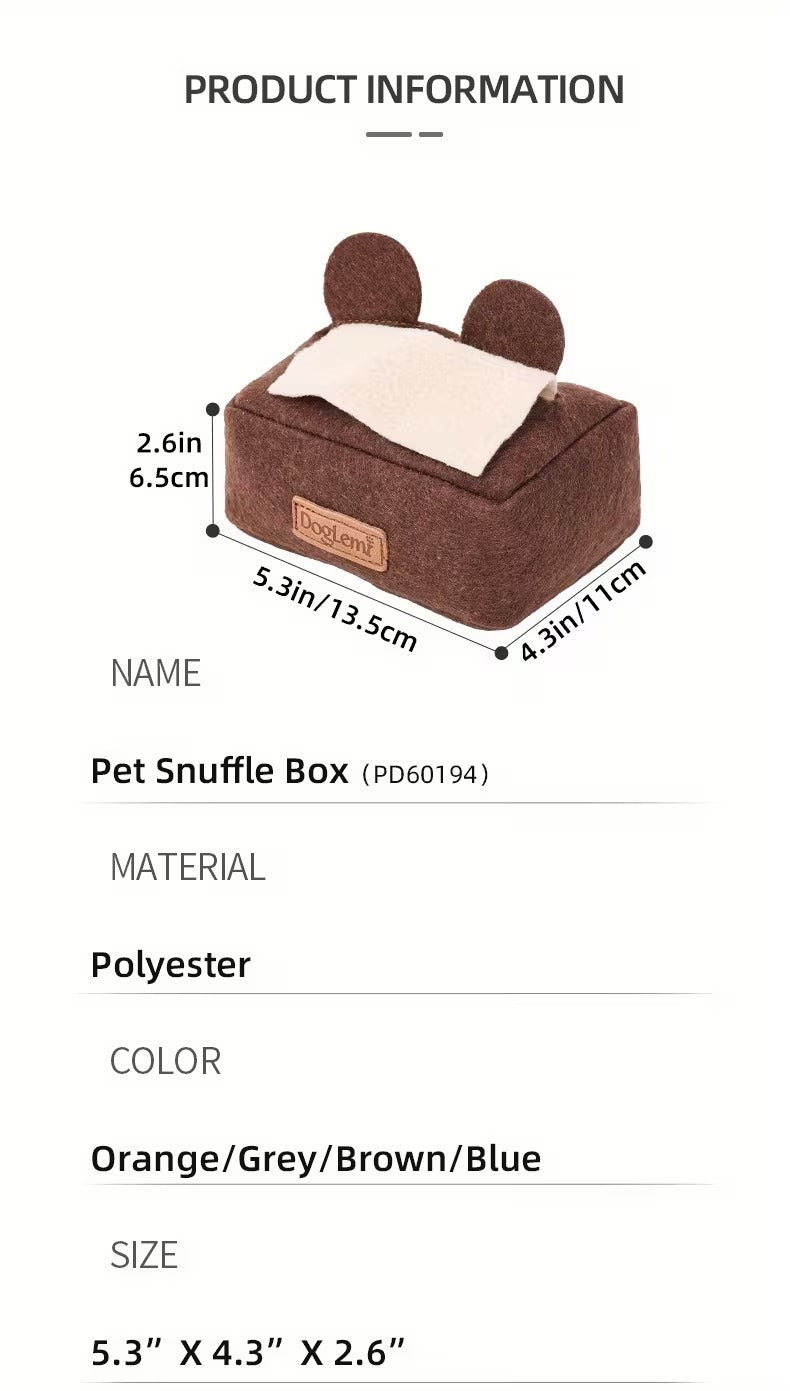 Tissue Box Enrichment Toy