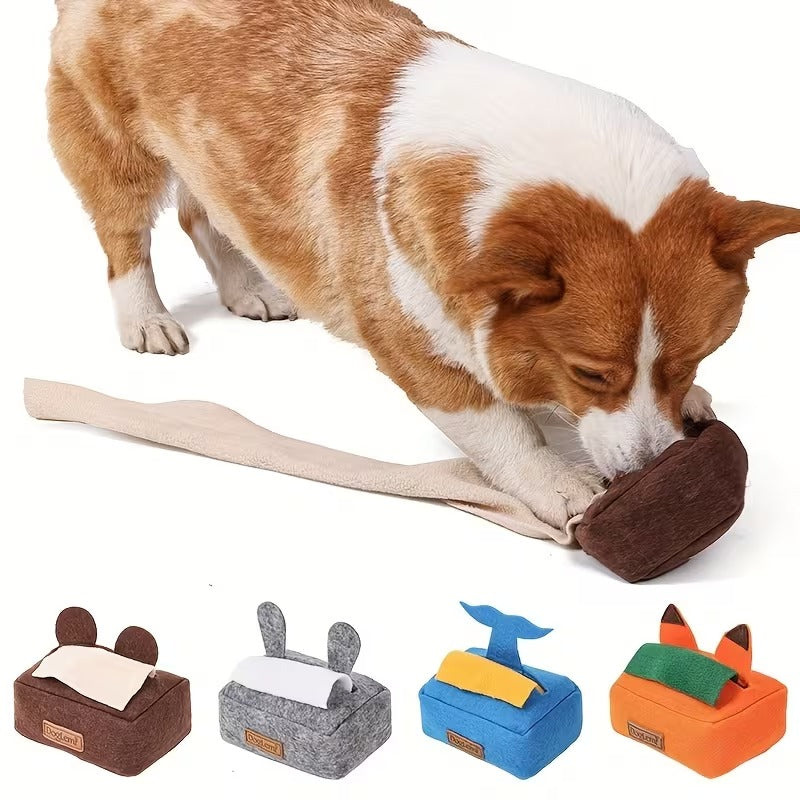 Tissue Box Enrichment Toy