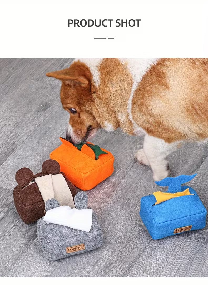 Tissue Box Enrichment Toy