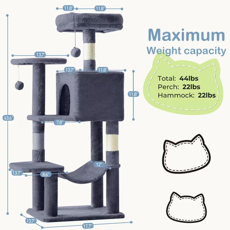 Ultimate 44-Inch Multi-Cat Tower
