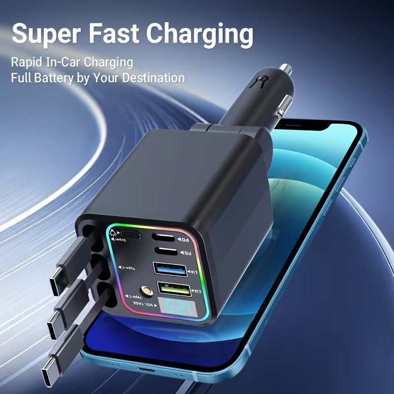 Ultimate 7-in-1 Retractable Car Charger