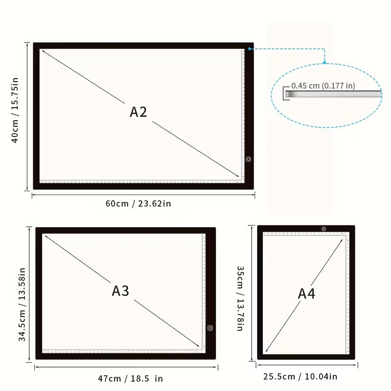 Ultra-Bright LED Tracing Light Pad