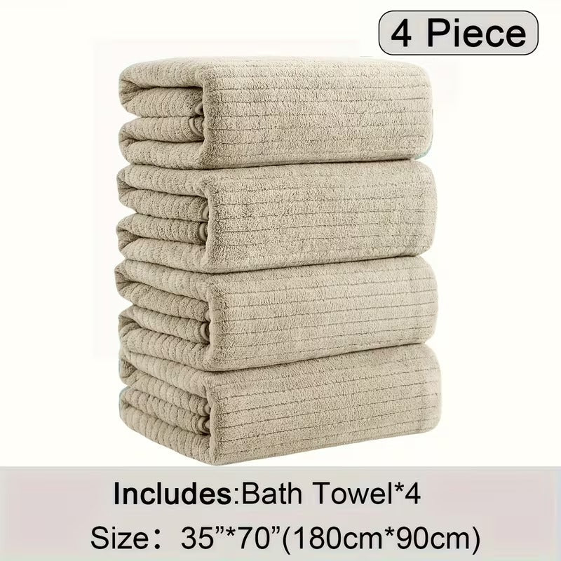 Ultra-Plush Oversized Bath Towel Set