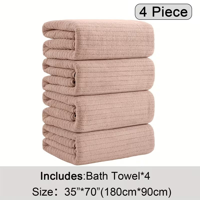 Ultra-Plush Oversized Bath Towel Set