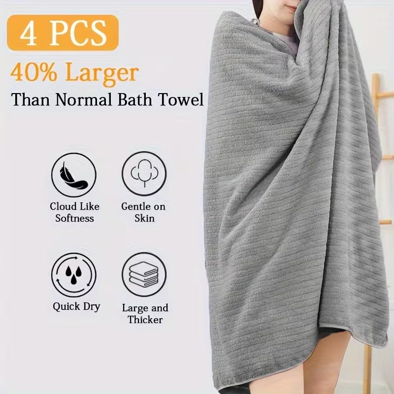 Ultra-Plush Oversized Bath Towel Set